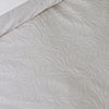 Catherine Lansfield Corded Leaves Duvet Cover Bedding Set Champagne