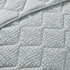 Catherine Lansfield Crinkle Seersucker 220cm x 220cm Bedspread Green