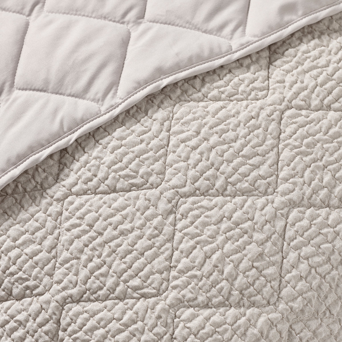 Catherine Lansfield Crinkle Seersucker 220cm x 220cm Bedspread Natural