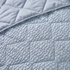 Catherine Lansfield Crinkle Seersucker 220cm x 220cm Bedspread Blue