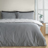 Catherine Lansfield Bow Embroidery Duvet Cover Bedding Set Cream Black