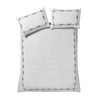 Catherine Lansfield Bow Embroidery Duvet Cover Bedding Set Cream Black