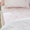 Catherine Lansfield Bow Bed Linen Fitted Sheet White Pink