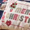 Catherine Lansfield Merry Christmas 30cm x 50cm Filled Cushion Natural