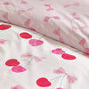 Catherine Lansfield Cherries And Bows Duvet Cover Bedding Set Pink