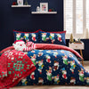 Catherine Lansfield Christmas Elves Duvet Cover Bedding Set Navy