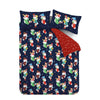 Catherine Lansfield Christmas Elves Duvet Cover Bedding Set Navy