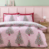 Catherine Lansfield Christmas Sweets And Treats Duvet Cover Bedding Set Pink
