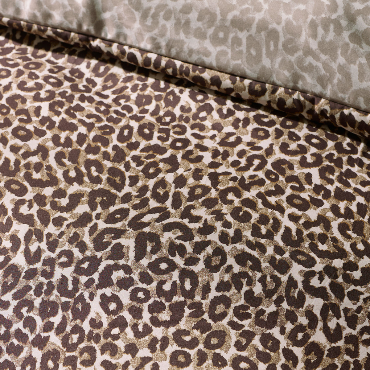 Catherine Lansfield Animal Print Duvet Cover Bedding Set Brown