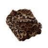Catherine Lansfield Animal Print Throw Brown