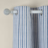 Catherine Lansfield Logan Stripe Ready Made Eyelet Curtains Blue
