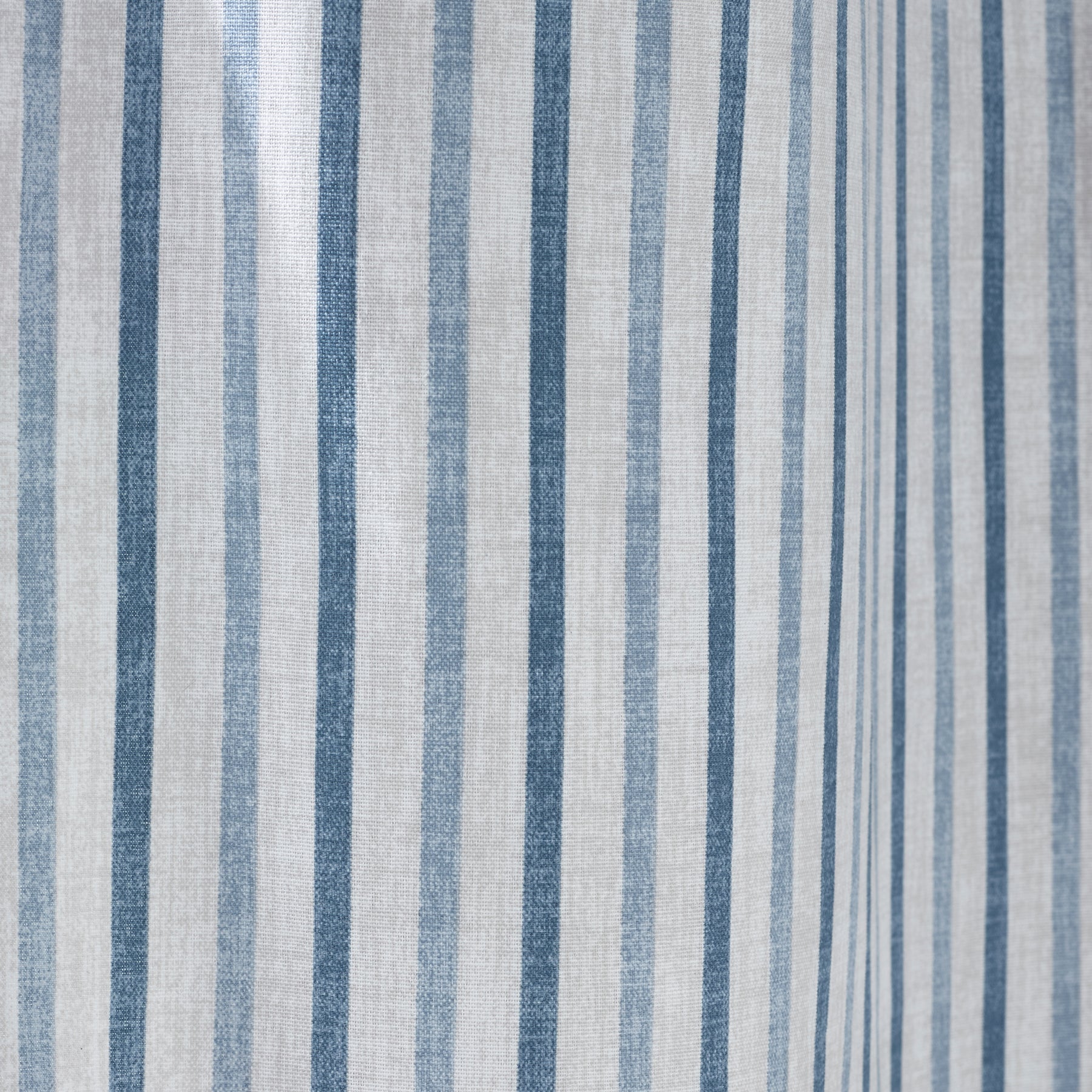 Catherine Lansfield Logan Stripe Ready Made Eyelet Curtains Blue