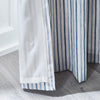 Catherine Lansfield Logan Stripe Ready Made Eyelet Curtains Blue
