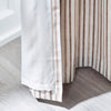 Catherine Lansfield Logan Stripe Ready Made Eyelet Curtains Natural