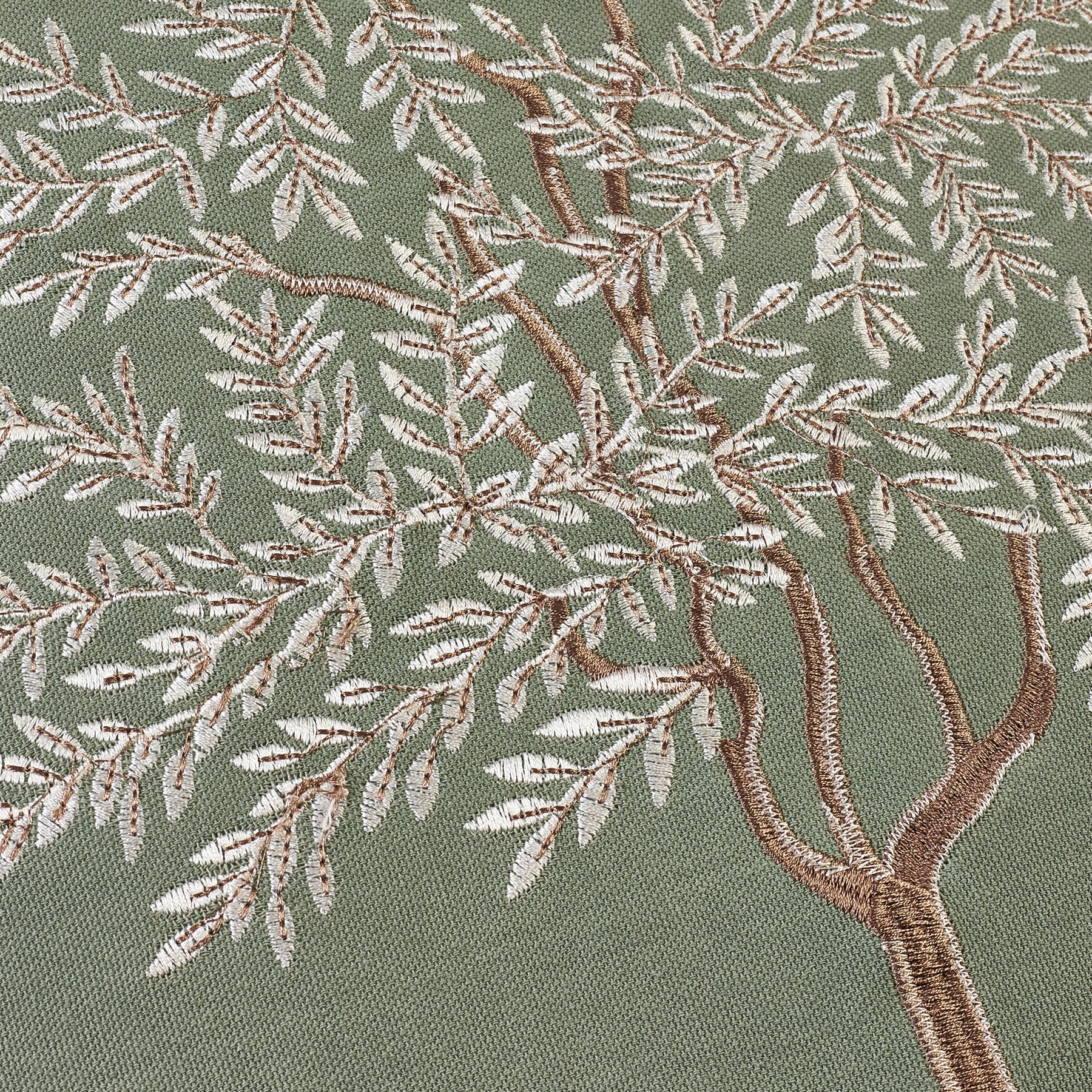 Catherine Lansfield Woodland Trees 45cm x 45cm Filled Cushion Green