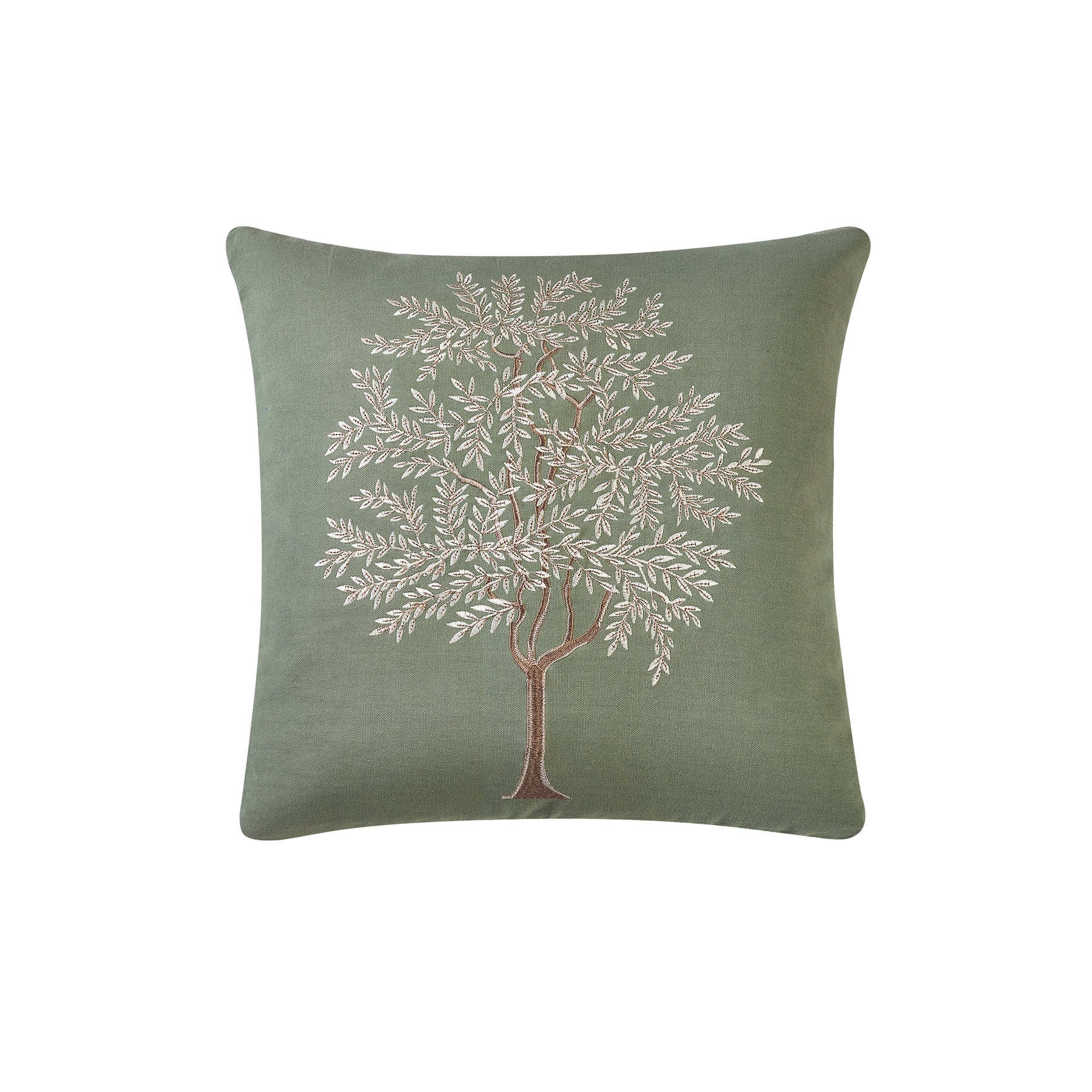 Catherine Lansfield Woodland Trees 45cm x 45cm Filled Cushion Green
