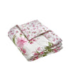 Catherine Lansfield Avebury Floral 220cm x 230cm Reversible Bedspread Cream