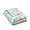 Catherine Lansfield Avebury Floral 220cm x 230cm Reversible Bedspread Duck Egg