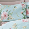 Catherine Lansfield Avebury Floral Duvet Cover Bedding Set Duck Egg