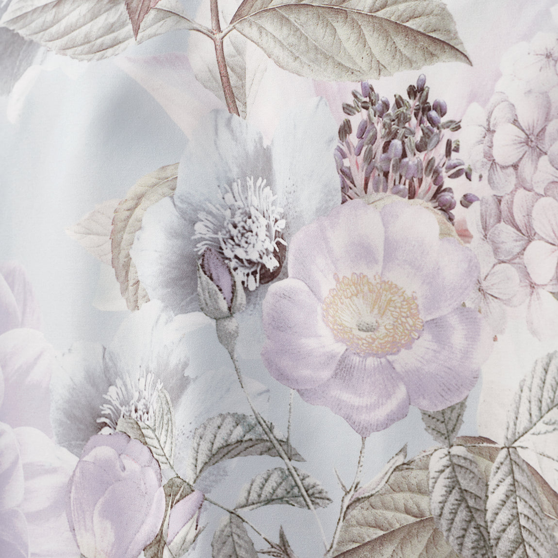 RHS Floral Serenity Duvet Cover Bedding Set Blue