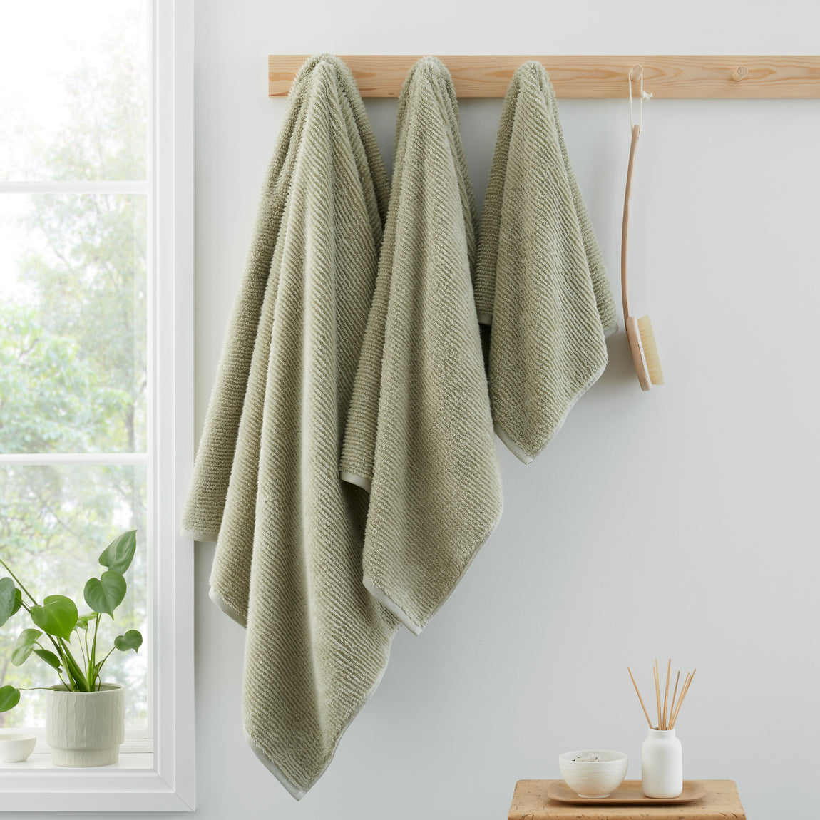 Bianca Soft Zero Twist Spa Towels Green
