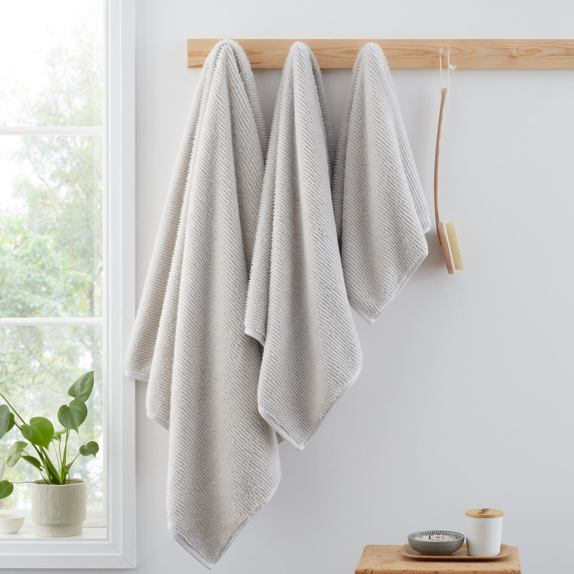 Bianca Soft Zero Twist Spa Towels Silver