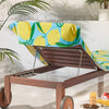 Catherine Lansfield Lemons Deck Chair Hood Beach Towel Aqua