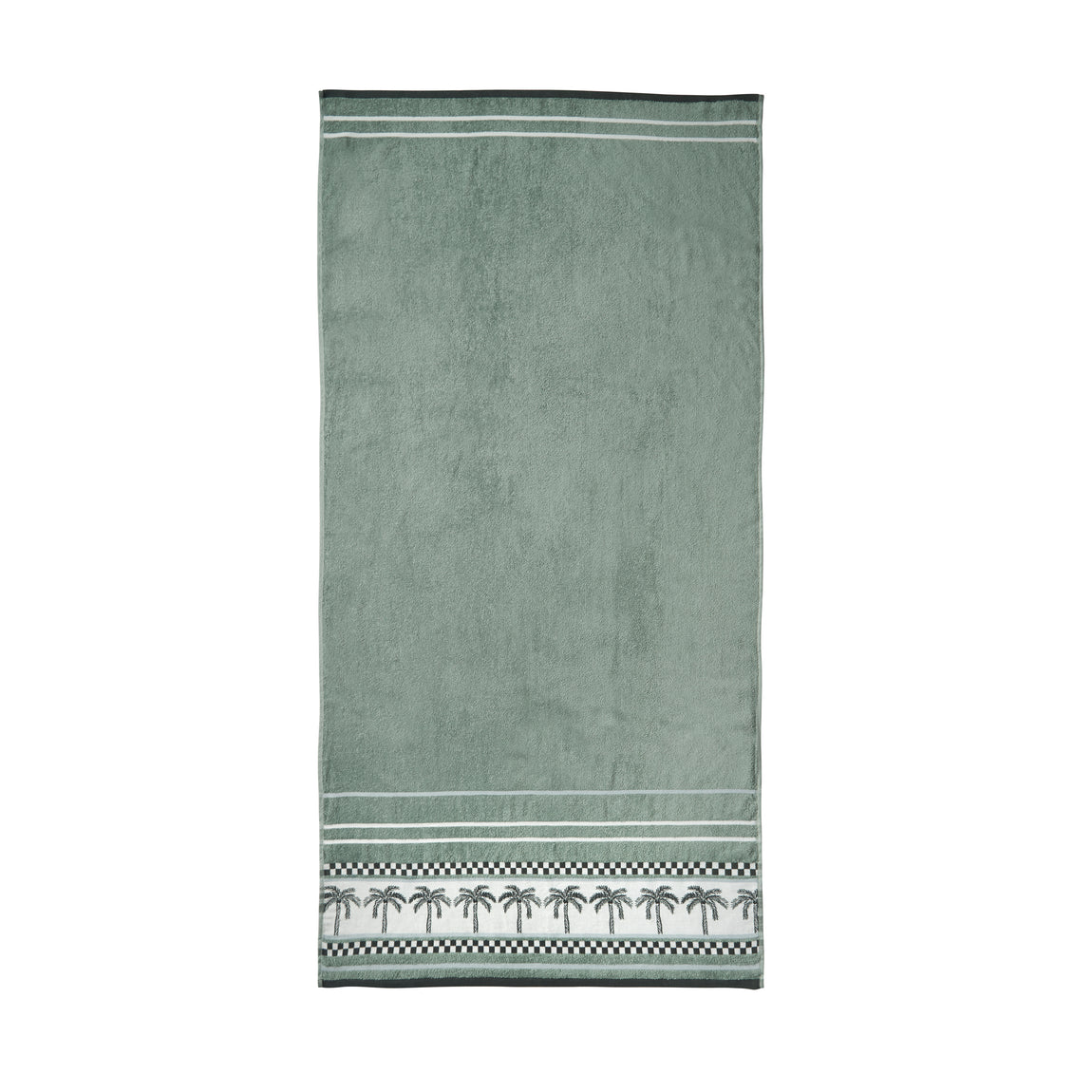 Catherine Lansfield Plam Trees Extra Large Beach Towel Green