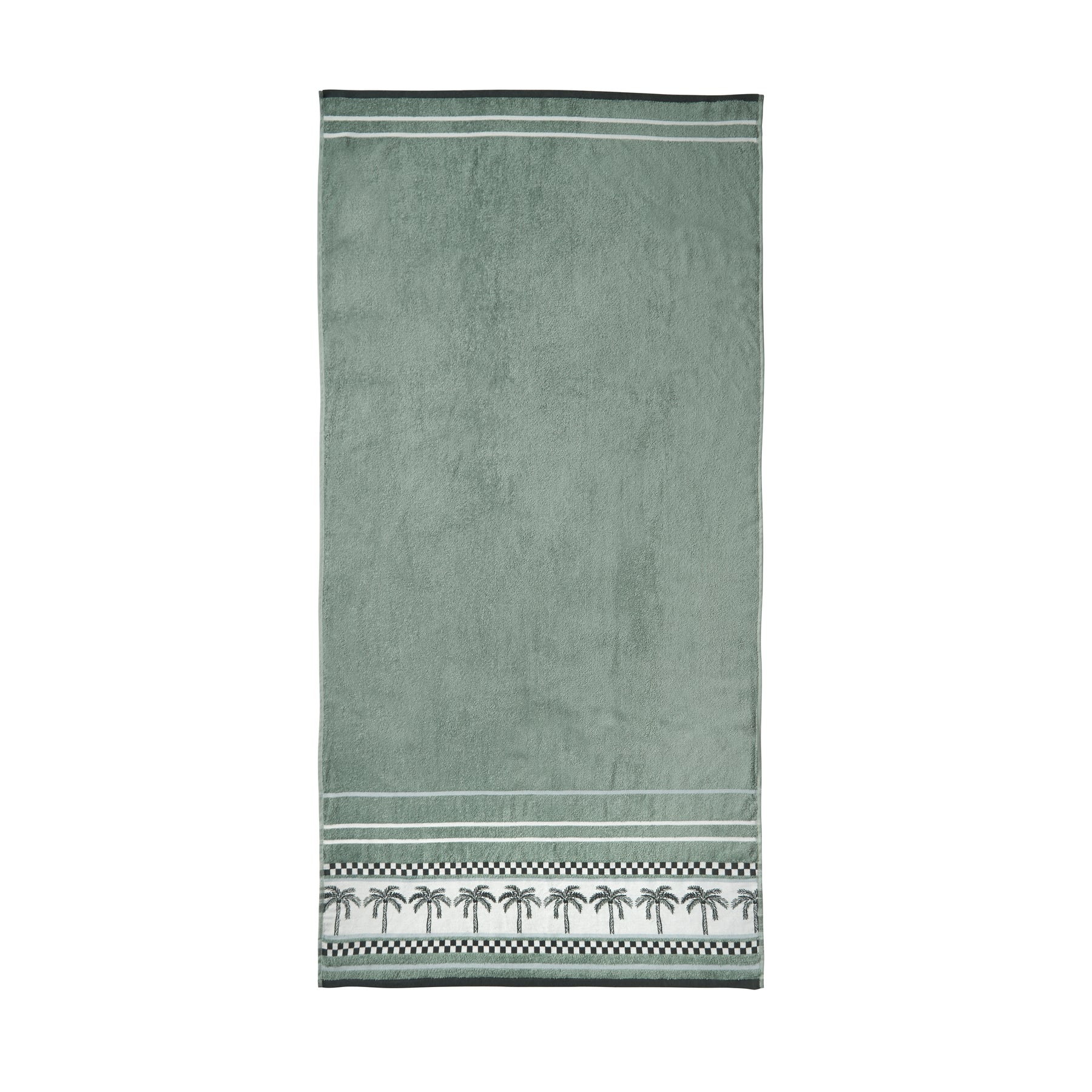 Catherine Lansfield Plam Trees Extra Large Beach Towel Green