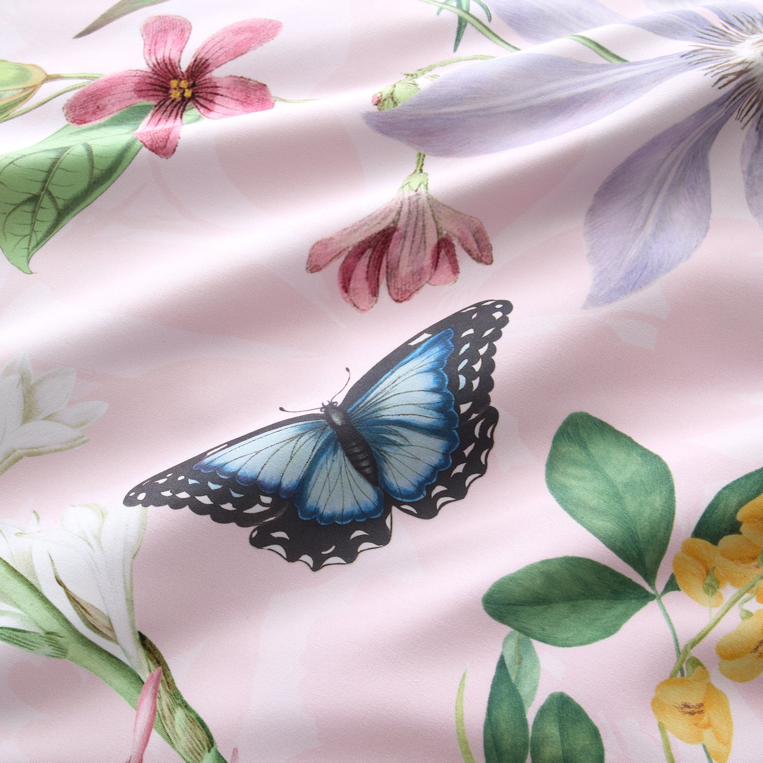Royal Horticultural Society Enchanted Butterfly Garden Duvet Cover Bedding Set Pink