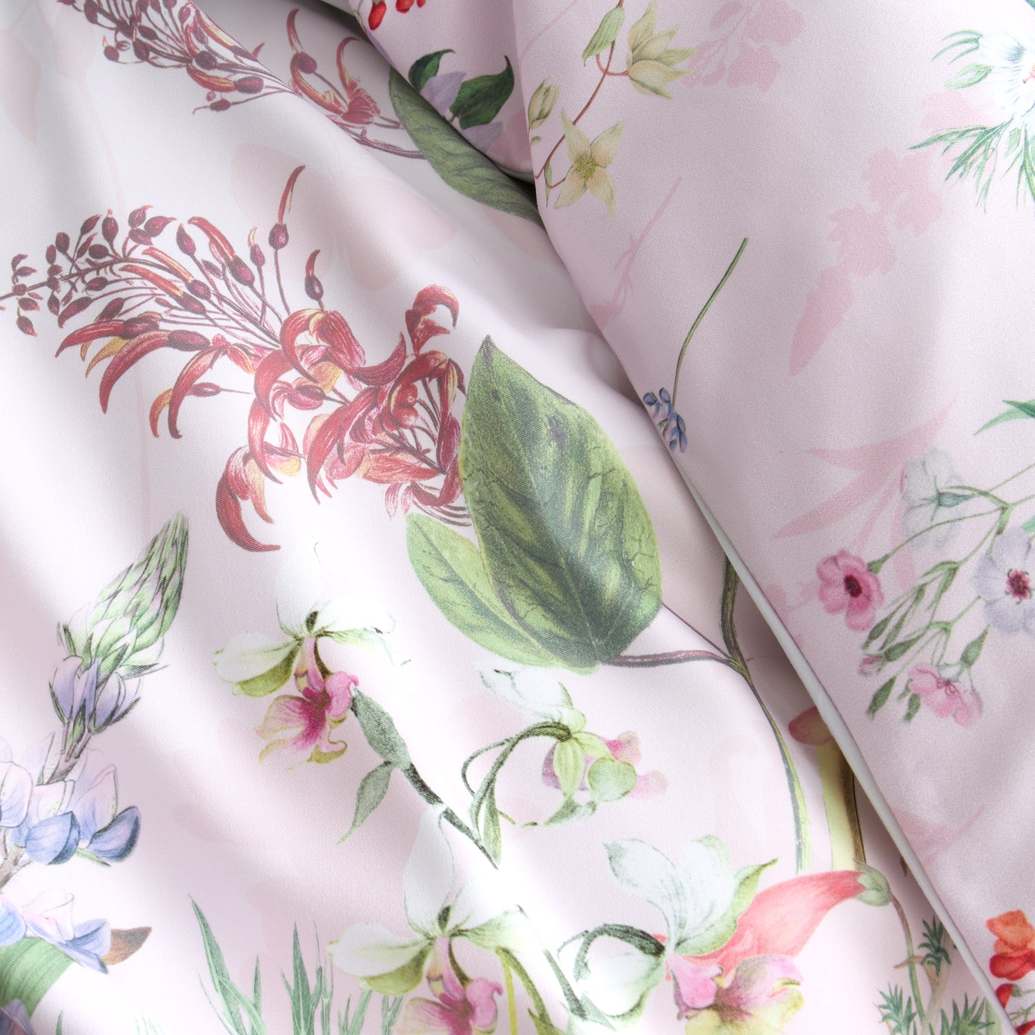 Royal Horticultural Society Enchanted Butterfly Garden Duvet Cover Bedding Set Pink