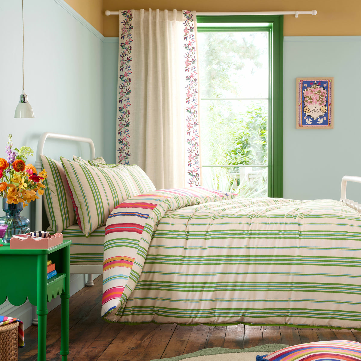 Sophie Robinson Sophie Stripe Duvet Cover Bedding Set Bright