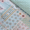 Catherine Lansfield Folk Patchwork Duvet Cover Bedding Set Green