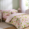 Catherine Lansfield Strawberry Frills Duvet Cover Bedding Set Pink