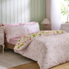 Catherine Lansfield Strawberry Frills Duvet Cover Bedding Set Pink
