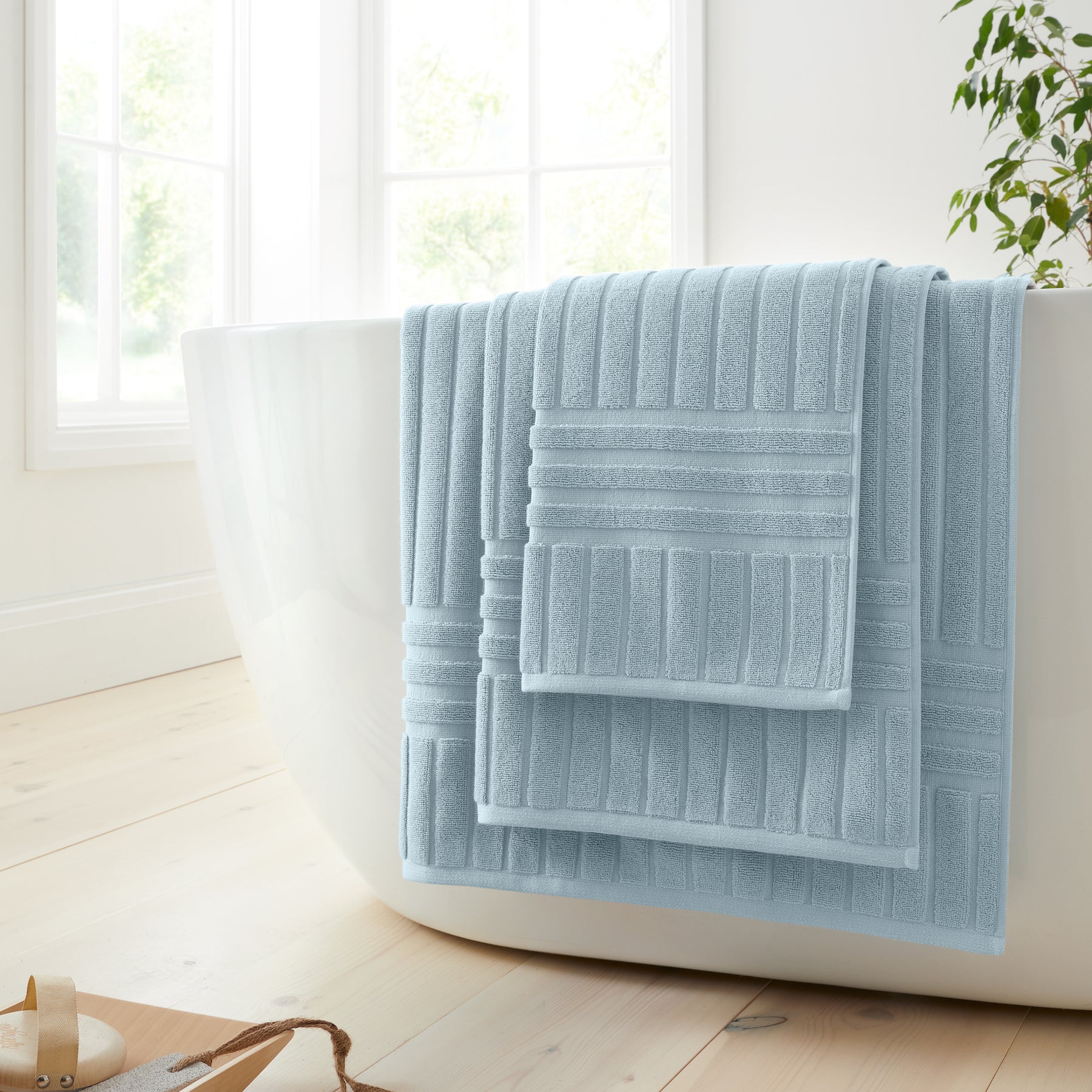 Bianca Hotel Cotton Towels Blue