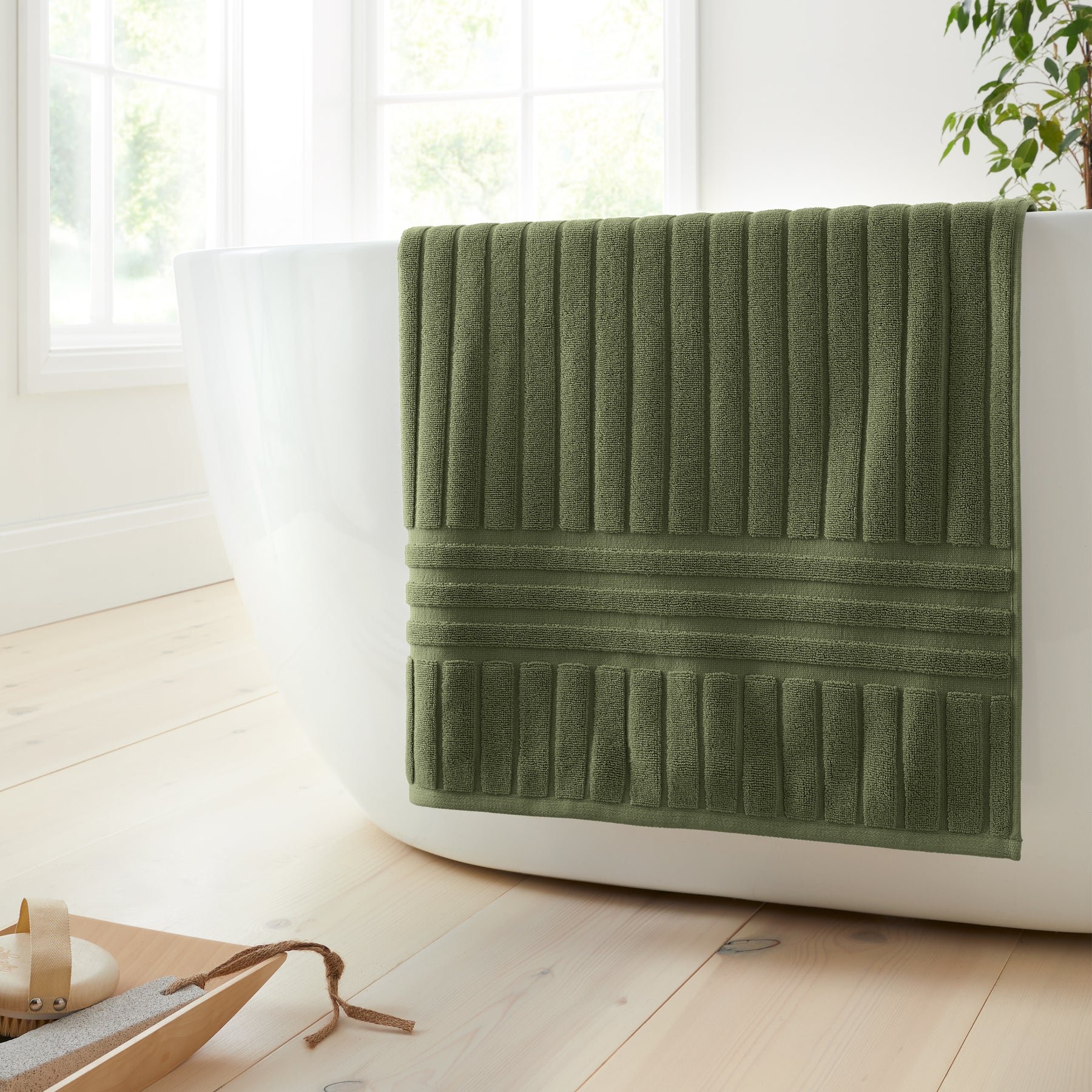 Bianca Hotel Cotton Towels Olive Green