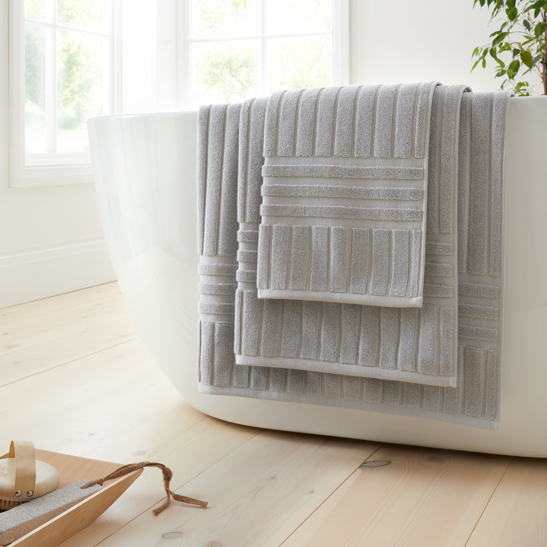 Bianca Hotel Cotton Towels Silver