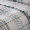 Catherine Lansfield Cartmel Check Duvet Cover Bedding Set Green