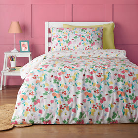 Catherine Lansfield Fruity Friends Childrens Bedding Bright