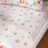 Catherine Lansfield Fruity Friends Bed Linen Fitted Sheet Bright