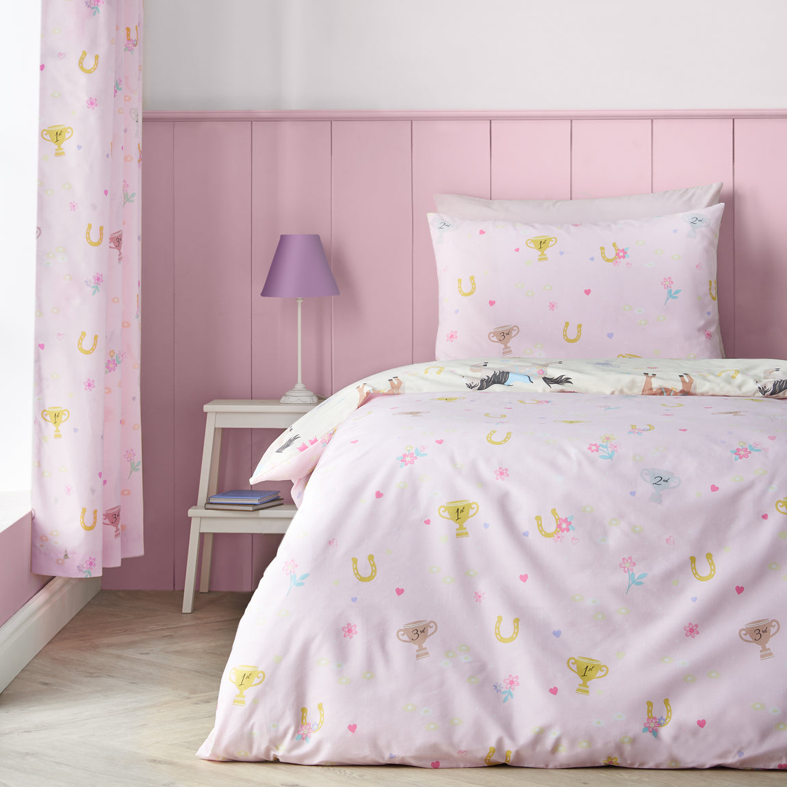 Catherine Lansfield Happy Horses Childrens Bedding Cream
