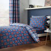 Catherine Lansfield Stars And Check Childrens Bedding Blue