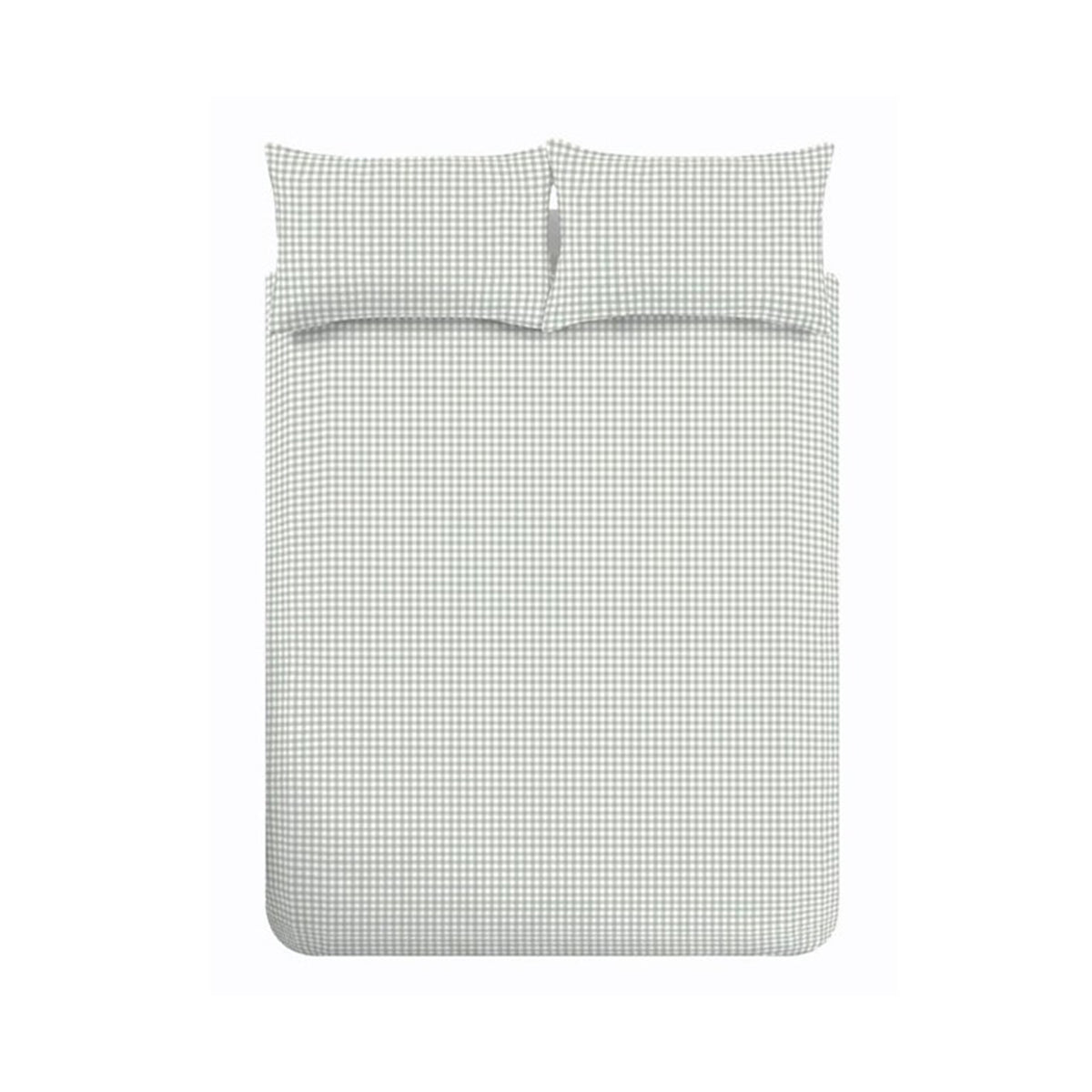 Catherine Lansfield Bamford Gingham Check Duvet Cover Bedding Set Green