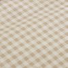Catherine Lansfield Bamford Gingham Check Bed Linen Fitted Sheet Natural