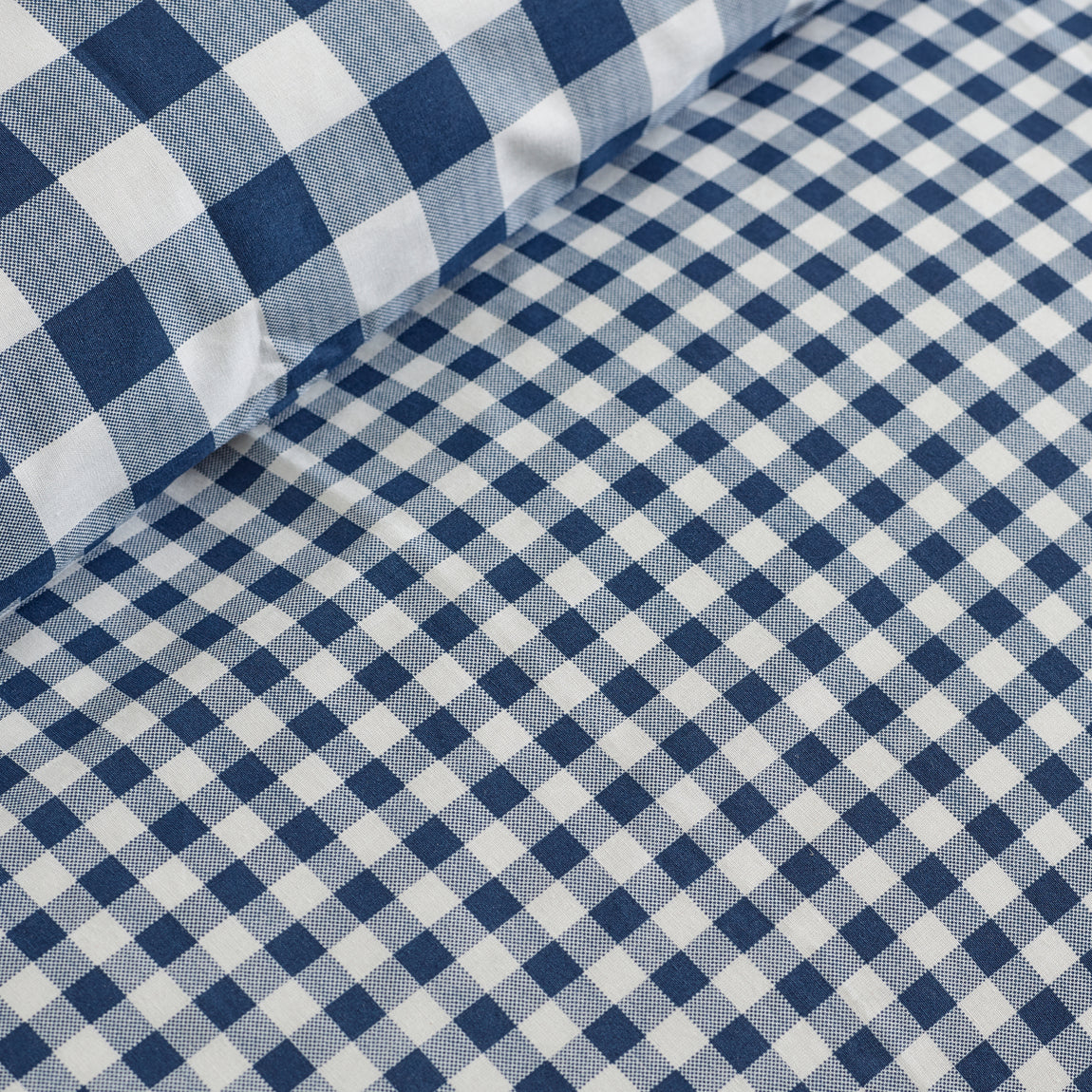 Catherine Lansfield Bamford Gingham Check Duvet Cover Bedding Set Navy