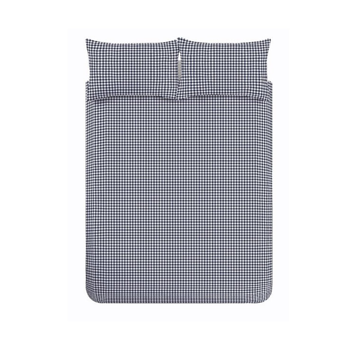 Catherine Lansfield Bamford Gingham Check Duvet Cover Bedding Set Navy