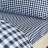 Catherine Lansfield Bamford Gingham Check Bed Linen Fitted Sheet Navy