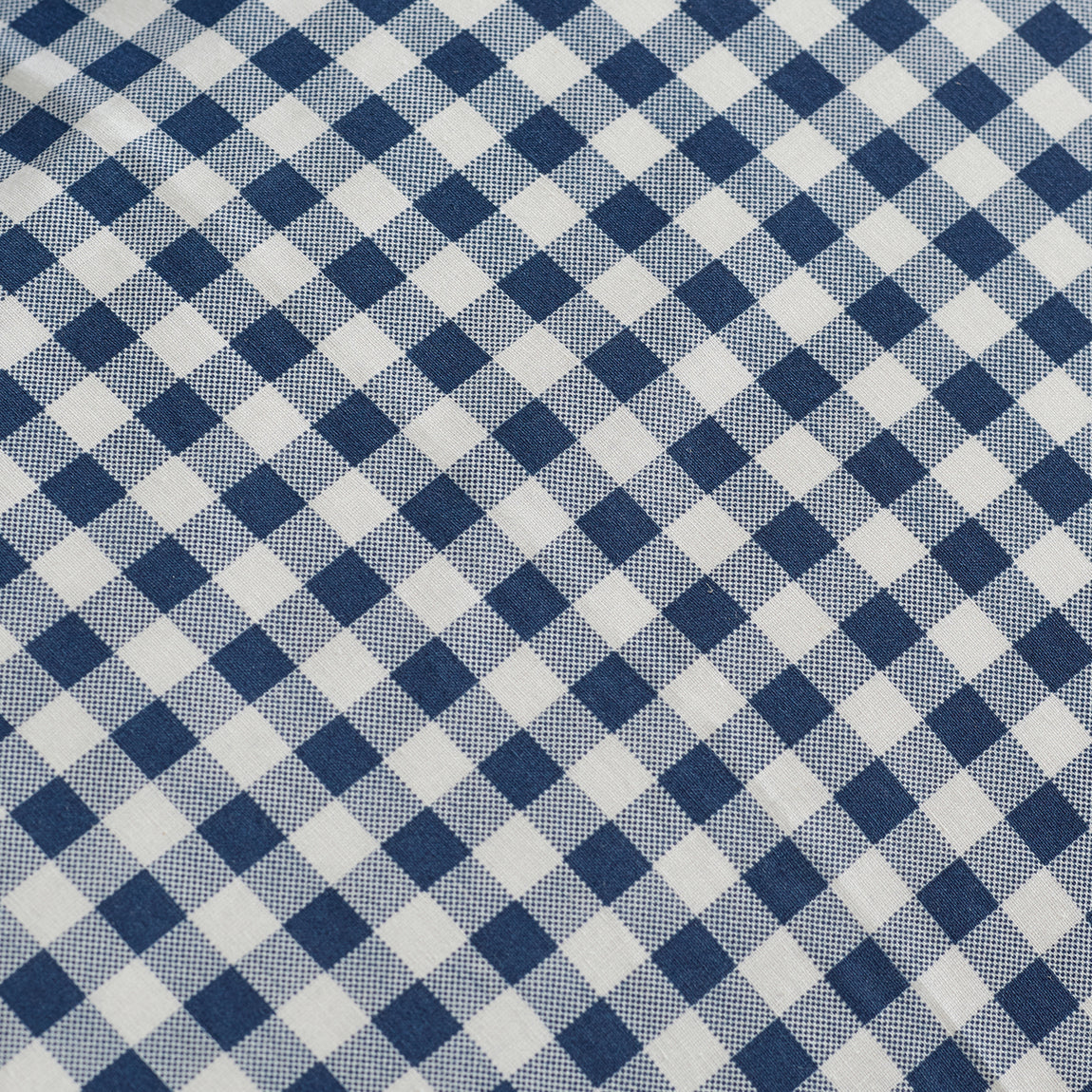 Catherine Lansfield Bamford Gingham Check Bed Linen Fitted Sheet Navy