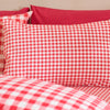 Catherine Lansfield Bamford Gingham Check Duvet Cover Bedding Set Red